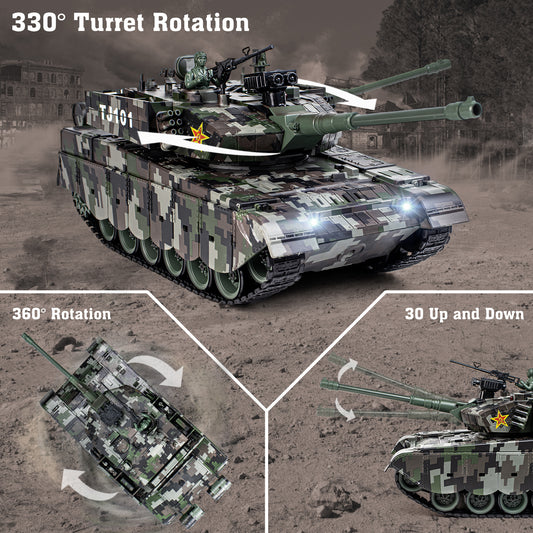 1:18 Chinese 99 Main Battle RC Tank 836