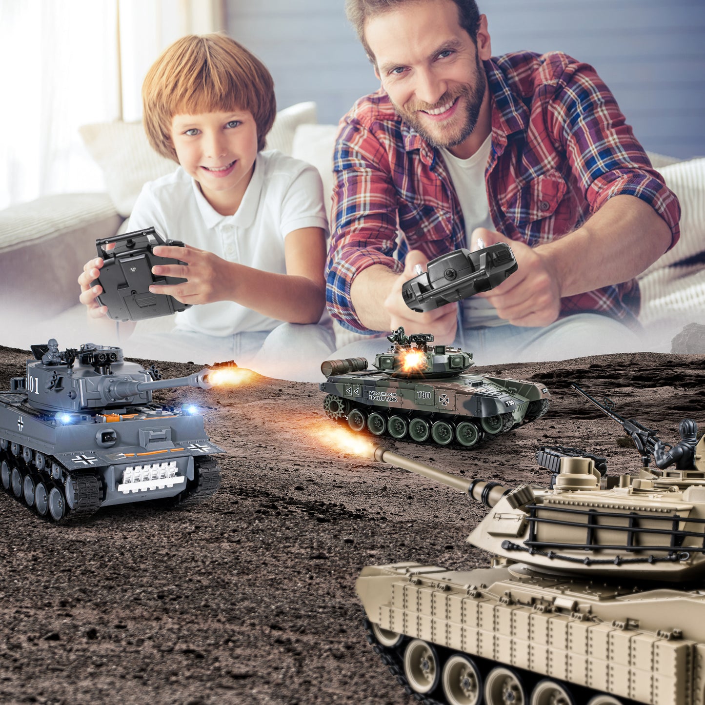 1:18 RC Tank Abrams M1A2 829