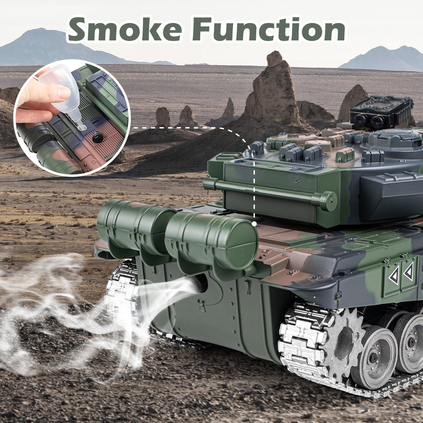 1:18 Green Alloy Metal Russia T90 RC Tank 818Pro