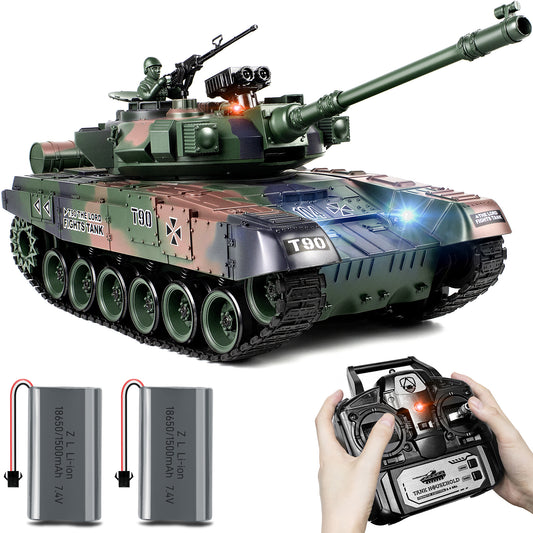 1:18 Green Russia T-90 RC Tank 818