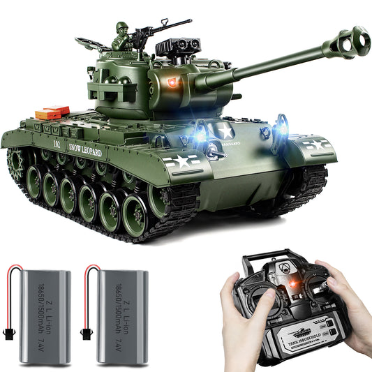 1:18 Green US M26 Pershing RC Tank 814