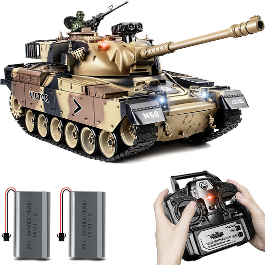 1:18 Yellow US M60 RC Tank 824