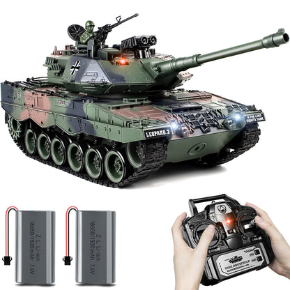 1:18 Green German Leopard II RC Tank 822