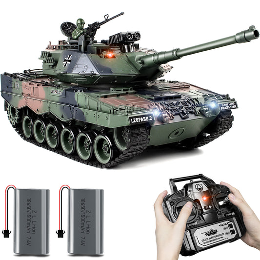 1:18 Green German Leopard II RC Tank 822