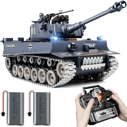 1:18 Alloy Metal German TigerI RC Tank 812Pro