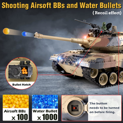 1:18 Yellow US M1A2 Battle RC Tank 816