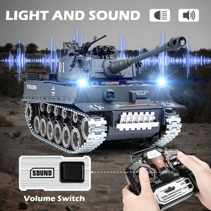 1:18 Alloy Metal German TigerI RC Tank 812Pro