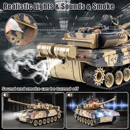 1:18 Yellow Russian T90 RC Tank 819